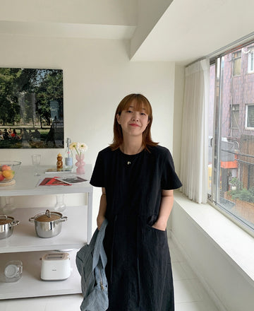 Hirot Short Sleeve Nylon Pocket Long One Piece